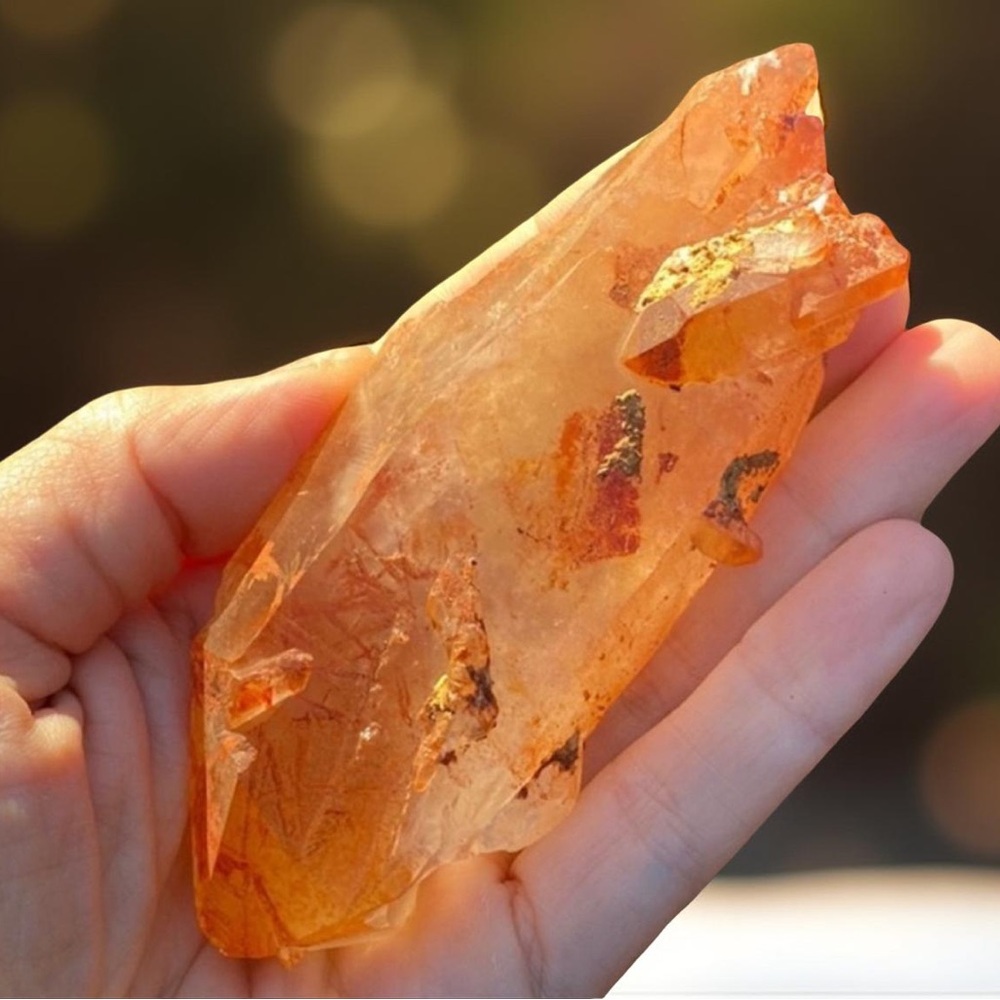 Red Quartz Crystal Point